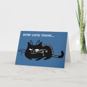 Cartes Pour Fêtes Annuelles Lettre d'amour de mon chat : félin