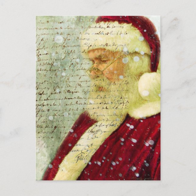 Cartes Pour Fêtes Annuelles Lettre de Santa (Devant)