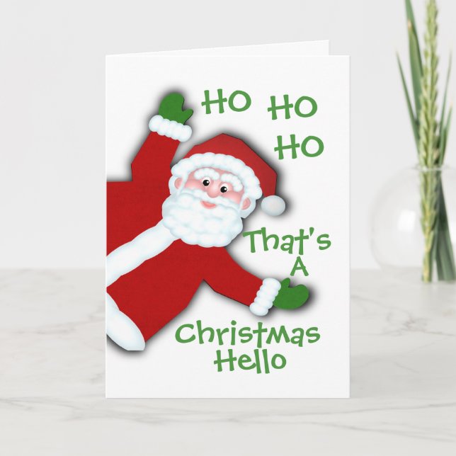 Cartes Pour Fêtes Annuelles Lettre du Père Noël (Devant)
