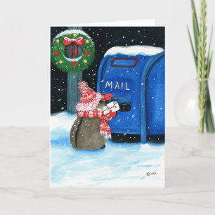 Cartes Pour Fêtes Annuelles Lettre Père Noël du Hamster de Vacances par Bihrle
