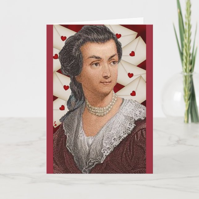 Cartes Pour Fêtes Annuelles Lettres d'amour d'Abigaïl Adams (Devant)
