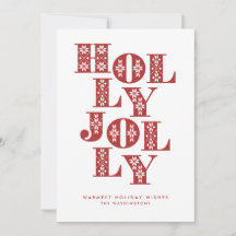 Lettres de pull Holly Jolly