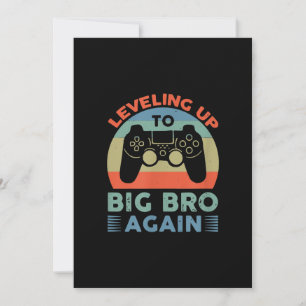 Cartes Pour Fêtes Annuelles Leveling Jusqu'À Big Bro Encore Cadeau Vintage Big