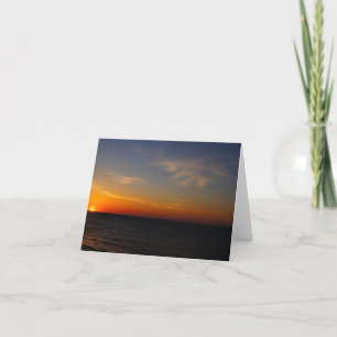 Cartes Pour Fêtes Annuelles Lever de soleil de Pâques sur l'Atlantique