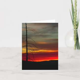 Cartes Pour Fêtes Annuelles Lever de soleil oriental 1 de l'Orégon