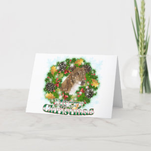 Cartes Pour Fêtes Annuelles Lévrier de Joyeux Noël