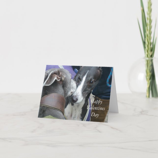 Cartes Pour Fêtes Annuelles Lévrier Valentine (p235) (Devant)