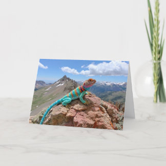 Cartes Pour Fêtes Annuelles Lézard à collerette au crochet visite les San Juan