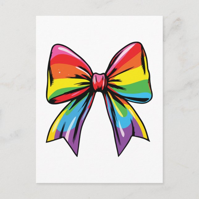 Cartes Pour Fêtes Annuelles Lgbtq couleurs arc-en-ciel (Devant)