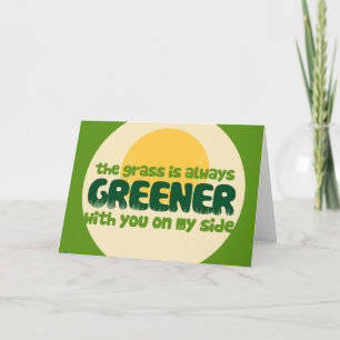 Cartes Pour Fêtes Annuelles L'herbe est plus verte