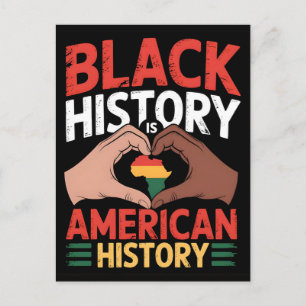 Cartes Pour Fêtes Annuelles L'histoire des Noirs est l'histoire américaine 202