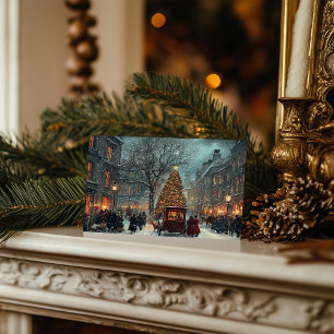 Cartes Pour Fêtes Annuelles L'hiver classique à Londres Noël