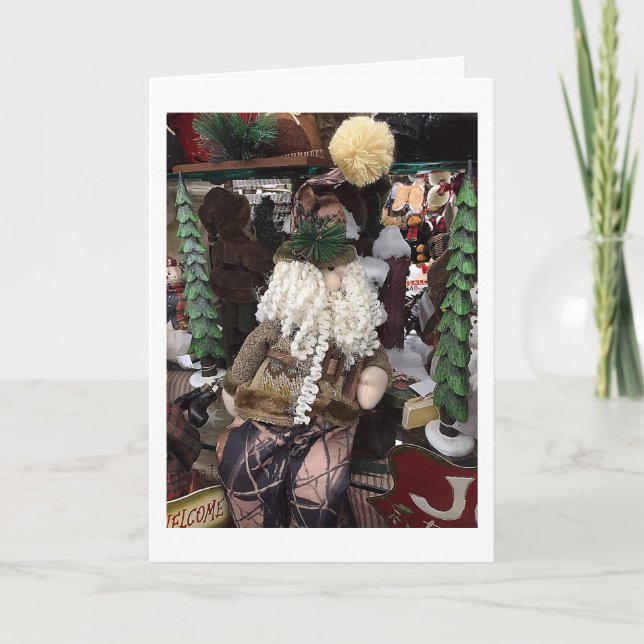 CARTES POUR FÊTES ANNUELLES L'HOMME EXTÉRIEUR SANTA CLAUS DIT "JEUNE NOËL" (Devant)