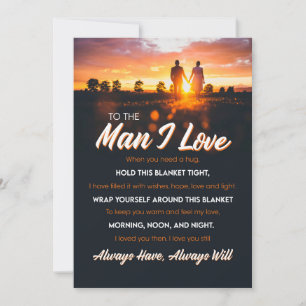 Cartes Pour Fêtes Annuelles L'homme que j'aime   À L'Homme Que J'Aime Que Je T