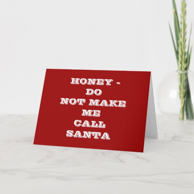 CARTES POUR FÊTES ANNUELLES L'HUMOUR ET L'AMOUR DE COUPLE À NOËL (Devant)