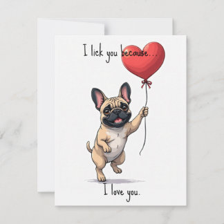 Cartes Pour Fêtes Annuelles 💘🐶Lick It and Love It