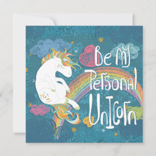 Cartes Pour Fêtes Annuelles Licorne