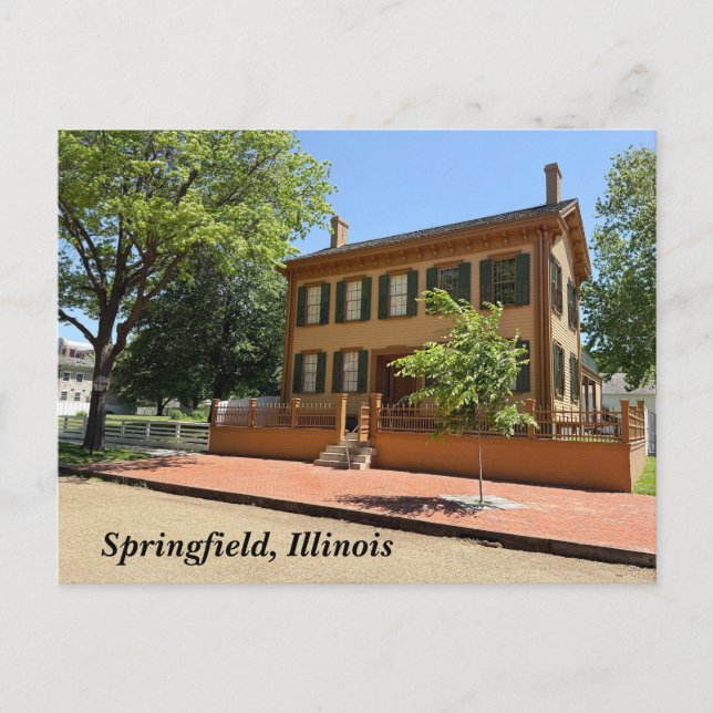 Cartes Pour Fêtes Annuelles Lieu historique Lincoln Home (Devant)