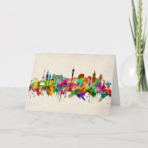 Cartes Pour Fêtes Annuelles Ligne d'atterrissage de Las Vegas