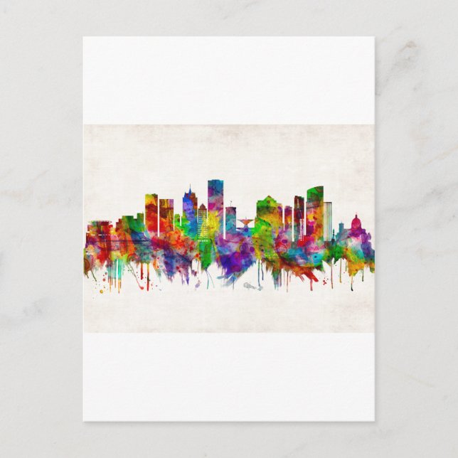 Cartes Pour Fêtes Annuelles Ligne de Milwaukee (Devant)