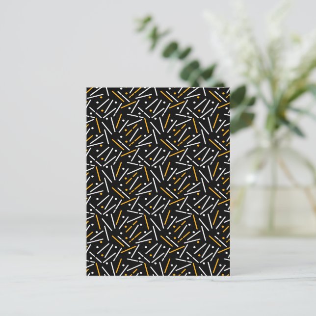Cartes Pour Fêtes Annuelles Lignes Motif 4 (Debout devant)