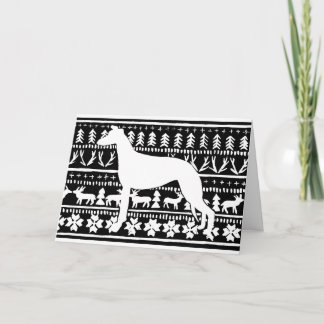 Cartes Pour Fêtes Annuelles Linocut de Noël de Fairisle