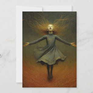 Cartes Pour Fêtes Annuelles L'Instant où elle s'est levée