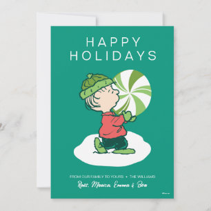 Cartes Pour Fêtes Annuelles Linus Bonbon à la Menthe