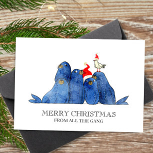Cartes Pour Fêtes Annuelles Lions de mer festifs aquarelle