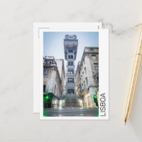 Lisbonne au Portugal avec souvenir d'ascenseur rét