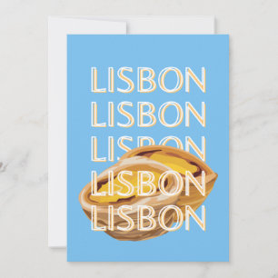 Cartes Pour Fêtes Annuelles Lisbonne Travel Art, Bleu, Portugal