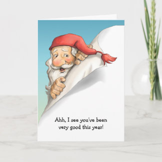 Cartes Pour Fêtes Annuelles Liste de Noël père Noël