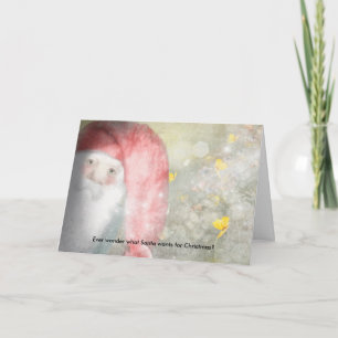 Cartes Pour Fêtes Annuelles Liste de souhaits de Jultomten