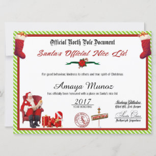 Cartes Pour Fêtes Annuelles Liste officielle de Nice père Noël