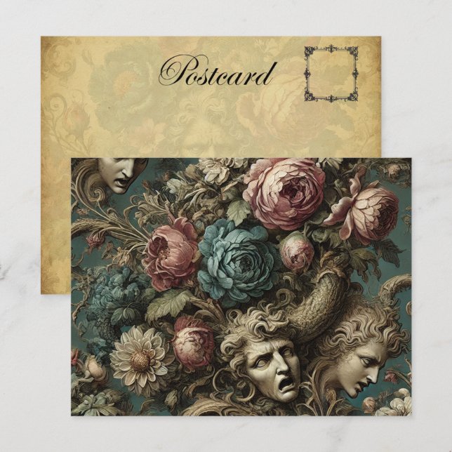 Cartes Pour Fêtes Annuelles Litanie d'Aristocrates - Gothique victorien (Devant / Derrière)