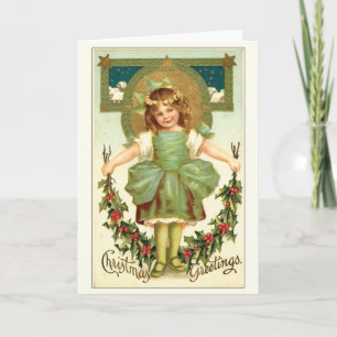 Cartes Pour Fêtes Annuelles Little Angel - voeux de Noël