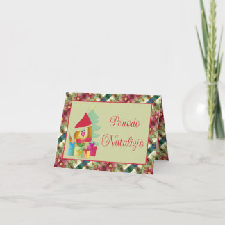 Cartes Pour Fêtes Annuelles Little Dog Festive