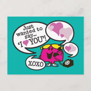 Cartes Pour Fêtes Annuelles Little Miss Chatterbox   Valentine