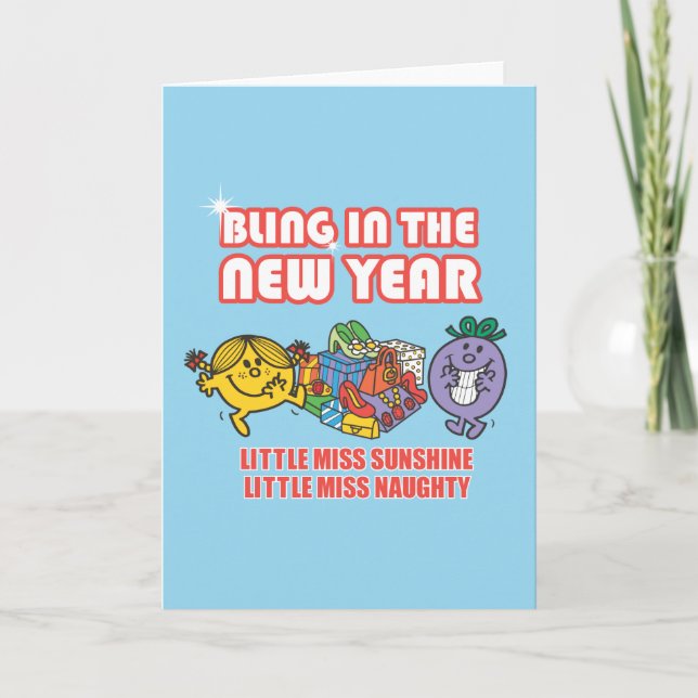 Cartes Pour Fêtes Annuelles Little Miss Sunshine & Little Miss Naughty (Devant)