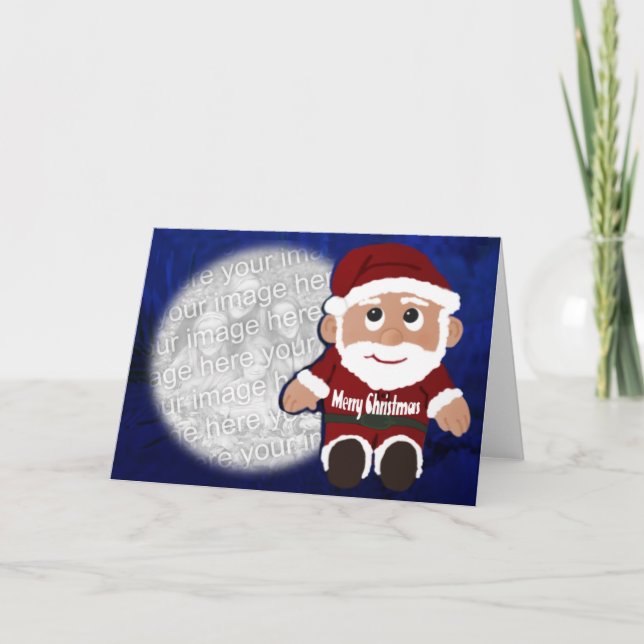 Cartes Pour Fêtes Annuelles Little Père Noël (Devant)
