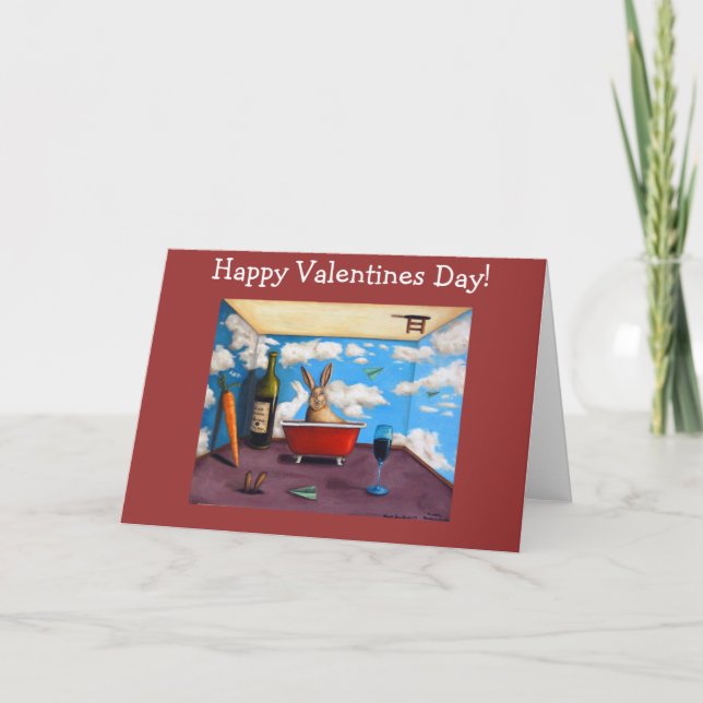 Cartes Pour Fêtes Annuelles Little_Rabbit_Spirits, jour de Valentines heureux (Devant)