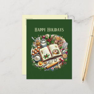 Cartes Pour Fêtes Annuelles Livre de recettes des amateurs de cuisine de Noël