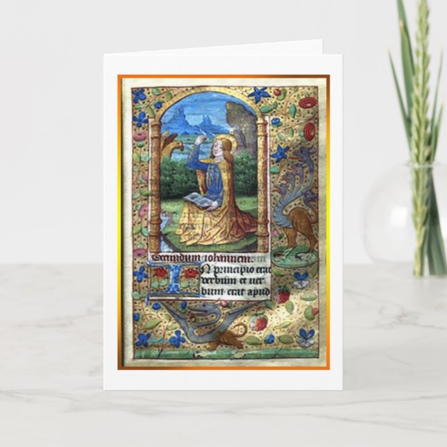 Cartes Pour Fêtes Annuelles Livre des heures (Devant)