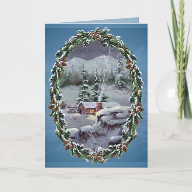 CARTES POUR FÊTES ANNUELLES LIVRES CABINE ET FIR DE SHARON SHARPE (Devant)