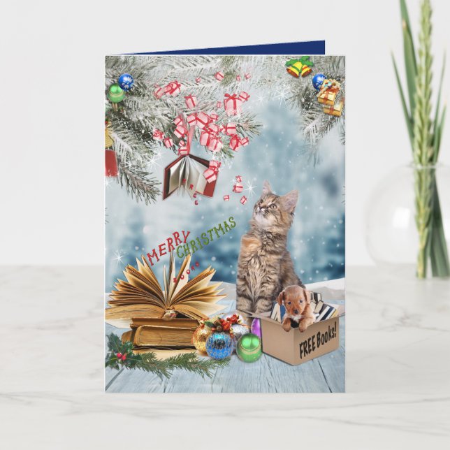 Cartes Pour Fêtes Annuelles Livres gratuits pour Noël (Devant)