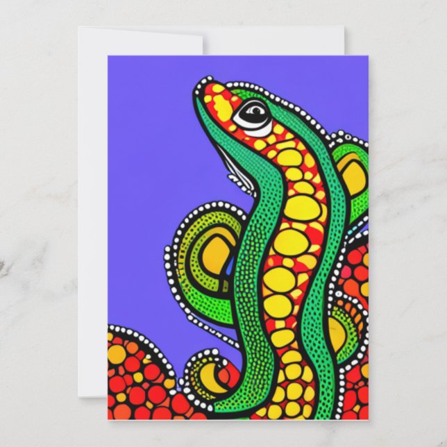 Cartes Pour Fêtes Annuelles Lizard Love (Devant)