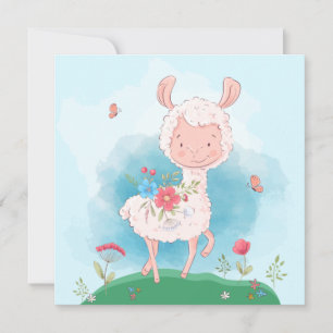 Cartes Pour Fêtes Annuelles Llama