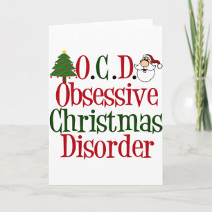 Cartes Pour Fêtes Annuelles L'obsession de Noël Drôle désordre obsessionnel de