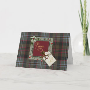 Cartes Pour Fêtes Annuelles Lochaber Tartan Noël Paix