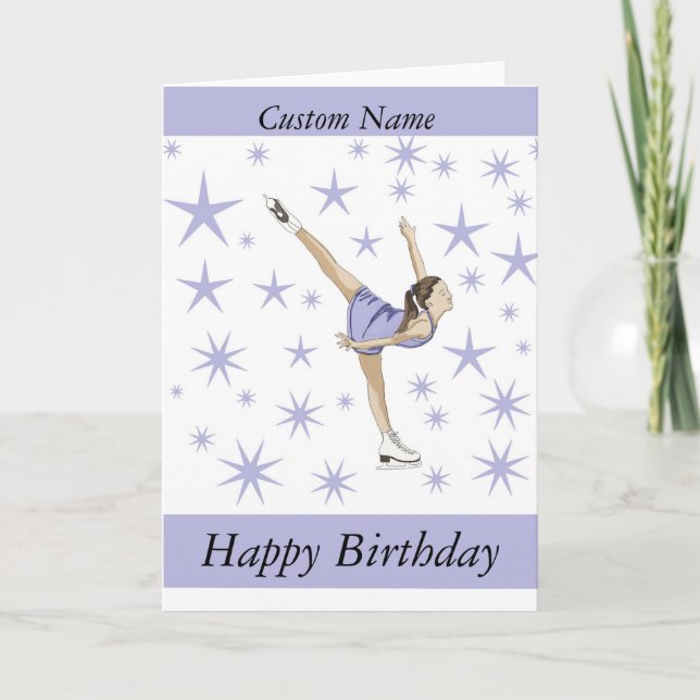 Cartes Pour Fêtes Annuelles Logiciel de patinage artistique (Devant)